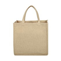 Color Prime - Medium Size Nature Linen Jute Bag-30*30*19cm Pack - 10pcs